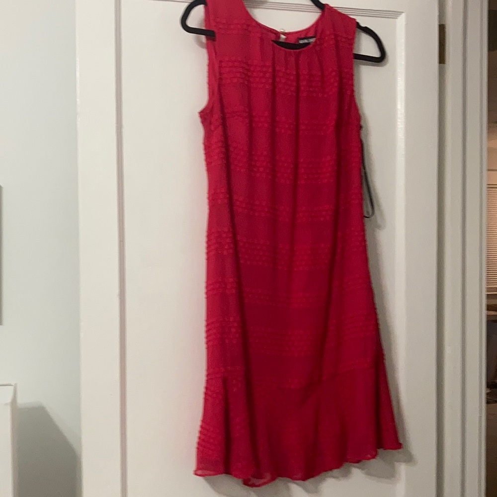 Pretty red lightweight summer dress